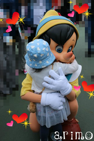 【TDL】５号ピノキオとの再会!!ピノキオと感動の抱擁!!