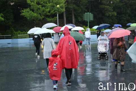 雨の日ディズニー